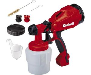 Einhell Pistolet à peinture électrique TC-SY 400 P (400 W, Pulvérisation de laques et de lasures) Livré avec accessoires