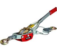 Einhell Tracción por cable TC-LW 2000 – cable 3,3 m, 2000 kg, polea, gancho, estribo de seguridad