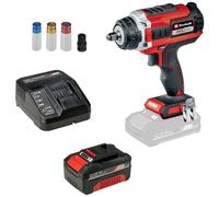 Einhell Power X-Change IMPAXXO 18/400 + 4,0 Ah PXC Starter Kit 4326441 Akku-Schlagschrauber 18 V 4.0 Ah Li-Ion inkl. Akku, inkl. Ladeger?t, inkl. Steckschl?ssel (4326441)