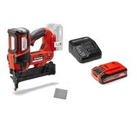 Einhell Profesional Clavadora con baterías FIXETTO 18/50 N Power X-Change 18V, 60 tiro/min, máx. 50mm de longitud de clavo, incl. 500 clavos + Einhell 4Ah Plus Power XChange Starter Kit 18V