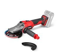 Einhell Professional Amoladora angular de cabeza plana con batería TP-AG 18/125 F Li BL-Solo Power X-Change (18 V, 700W, Ø125mm, 33 mm de profundidad de corte, incl. accesorios, sin batería)