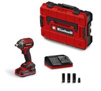 Einhell Professional atornillador de impacto batería TP-CW 18/350-C BL Kit | PXC | 18 V | 350 Nm par | Compact | Auto-Stop | Brushless | alojamiento exterior cuadrado | incl. 3,0 Ah batería | E-Case