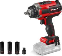 Einhell Professional Atornillador de impacto con batería IMPAXXO 18/450 | PXC | 18 V | 450 Nm | 3 niveles | Brushless | cuadradillo exterior | adaptador bits | Juego de llaves de vaso | Sin batería