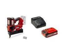 Einhell Professional clavadora con baterías FIXETTO 18/40 S Power X-Change 18 V, 60 tiros/min, máx. 40 mm de longitud de clavo, incl. 500 clavos + Einhell 4Ah Plus Power XChange Starter Kit 18V