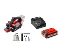 Einhell Professional Depilo manual con batería TP-PL 18/3 Li BL-Solo Power X-Change 18V, ancho de cepillado de 82 mm, ancho de viruta hasta 3 mm + Einhell 4Ah Plus Power XChange Starter Kit 18V