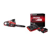 Einhell Professional Motosierra batería GP-LC 36/40 Li BL-Solo Power X-Change36 V, 38 cm de longitud de corte + Einhell Original Starter Kit 2 x 4 Ah Battery and Twincharger 18 V