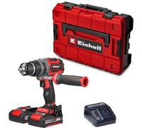 Einhell Professional Set de taladro percutor a batería TP-CD 18/70 Li-i BL | PXC | 18 V | Brushless | 70 Nm | percusión | portabrocas 13 mm | 2 velocidades | 2 baterías 2,0 Ah + cargador | E-Case S-F