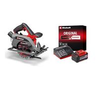 Einhell Professional Sierra circular de mano con batería TP-CS 18/165 Li BL-Solo Power X-Change 18 V, sin escobillas, Ø 165 mm + Original Einhell Starter Kit PXC 18V 5.2Ah battery and fast charger