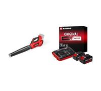 Einhell Professional Soplador de Hojas con batería GP-LB 36/230 Li E BL-Solo Power X-Change 36 V, 230 km, Brushless + Einhell Original Starter Kit 2 x 4 Ah Battery and Twincharger 18 V