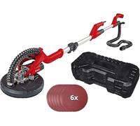 Einhell Pulidora de obra seca TC-DW 225 (600 W, máx. 1500 min.-1 velocidad en vacío, 225 mm de diámetro de disco de lijado, mango telescópico, disco de lijado con velcro, incluye 6 discos de lijado)