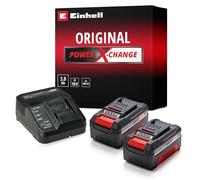 Einhell PXC-Kit Inicio PXC 18V 2x3,0 Ah (2 baterías y Cargador, para Todos los Dispositivos PXC, Sistema de gestión de batería ABS controlado por el Proceso, Pantalla LED de 3 Niveles)