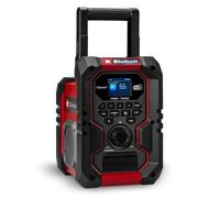 Einhell Radio de Obra con batería TE-CR 18 Li Dab+/FM/BT - Solo Power X-Change (18 V, Dab+, FM, Bluetooth, AUX, USB, búsqueda automática de emisoras, Pantalla TFT a Color, IP65, sin batería)