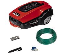 Einhell Robot cortacésped FREELEXO 450 BT Solo - hasta 450 m², cortacésped multizona, aplicación Bluetooth, 125 m de Cable, 180 Ganchos, 3 Cuchillas, 4 Abrazaderas. No Incluye batería