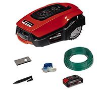 Einhell Robot cortacésped FREELEXO 600 BT (hasta 600 m², cortacésped multizona, App Bluetooth, Incl. Batería PXC de 2,5 Ah, 140 m de Alambre, 200 Ganchos, 3 Cuchillas, 4 bornes)
