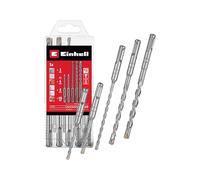 Einhell SDS Plus - Juego de 5 piezas de 110/160 mm (4 puntas, punta centradora, doble espiral, casquillo SDS Plus)