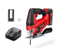 Einhell Sierra de calar con batería TC-JS 18/70 Li Power X-Change (18 V, 70 mm de profundidad de corte, cambio de hoja de hoja sin herramienta, incl. batería de 2,5 Ah y cargador, 1 hoja de sierra)