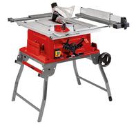 Einhell Sierra de mesa circular TE-CC 250 UF (máx. 2000 W, carro de formato deslizante, Ø250 x Ø30 mm hoja, arranque suave, tope paralelo y transversal/angulado, plegable y transportable)