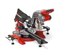Einhell Sierra de tracción, vaivén e inglete con batería TE-SM 36/8 L Li-Solo Power X-Change (36V, hoja de sierra Ø 216, mesa giratoria, función de tracción, láser de línea de corte, sin batería)