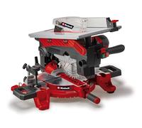 Einhell Sierra ingletadora y tronzadora y mesa TE-MS 254 T (2000W, hoja de sierra Ø254mm, ancho de corte 130mm y profundidad 74mm, incl. láser de línea de corte, func. de sierra circular de mesa)