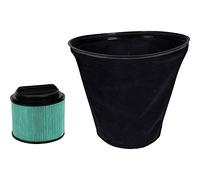 Einhell - Sistema de filtro de polvo dual (accesorio para aspiradora en seco y húmedo, juego de filtro HEPA y bolsa de filtro, filtra el polvo fino, protege el motor, apto para alérgicos)