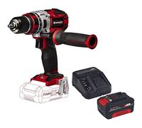 Einhell Taladro atornillador a batería - TP-CD 18 Li Brushless Solo Power X-Change. Iones de litio, par de 60 Nm, motor sin escobillas, mandril de metal de 13 mm, con batería de 4.0Ah y cargador
