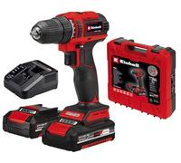 Einhell Taladro atornillador con batería TE-CD 18/40 Li BL Power X-Change (iones de litio, 18 V, 40 Nm, motor sin escobillas, electrónica de velocidad, 2x 2,0 Ah batería y cargador rápido)