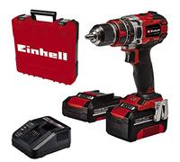 Einhell Taladro percutor con batería TE-CD 18/50 Li-i BL (2+4Ah) Power X-Change (18V, 50 Nm, motor sin escobillas, incl.1 batería de 2,0Ah y de 4,0 Ah y cargador rápido)