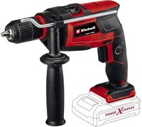 Einhell Taladro percutor con batería TE-ID 18 Li - Solo Power X-Change (Li-Ion, 18 V, 13mm, marcha a derecha/izquierda, unidad electrónica de velocidad de giro, sin batería ni cargador)