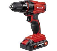 Einhell Taladro sin Cable TC CD, 18 2 litio, 18 V, Color Rojo