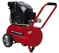 Einhell TE-AC 270/24/10 - Compresor de Aire (1.8 kW, 24 L, capacidad de admisión 270 l / min, 10 bar, lubricado con aceite, ruedas grandes) (ref. 4010450)