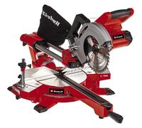 Einhell Ingletadora telescópica, 36 V, iones de litio, función de tracción de marcha suave, láser de línea de corte, sin batería y cargador, Color Rojo/Negro