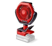 Einhell Ventilador con batería GC-CF 18/110 Li-Solo Power X-Change (18 V, sin escobillas, 3 niveles de velocidad, ajustable continuamente, muchas posibilidades de fijación, sin batería)