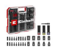 Einhell XL-CASE - Juego de llaves de vaso y brocas de impacto automotriz de 32 piezas