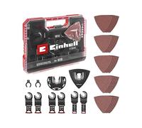 Einhell XL-Plus-CASE - Juego de 35 herramientas para madera | Hojas de sierra CV / HCS | Almohadilla de lijado Delta | Papel de lija de óxido de aluminio para madera | Adaptador Dremel |