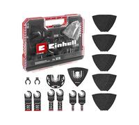Einhell XL-PLUS-CASE - Juego de 35 herramientas para madera (hojas de sierra de inmersión CV, hoja de sierra semicircular HCS, placa de soporte Delta, papel de lija de óxido de aluminio para madera,