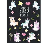 Einhorn Planer 2026: Wochenplaner 2026 mit Raum für Notizen | Januar - Dezember mit Wochenansicht | Einfacher Überblick über die Terminpläne | Agenda Organizer Terminplaner