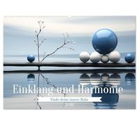 Einklang und Harmonie (Wandkalender 2026 DIN A2 quer), CALVENDO Monatskalender: Finde deine innere Ruhe und lebe in Einklang und Harmonie KI generierte minimalistische Abbildungen