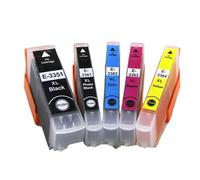 Einkshop 5 Cartuchos de Tinta compatibles 33XL T3351 T3361 T3362 T3363 T3364 para impresoras de la Serie XP, Incluidas XP-530 XP-630 XP-830 XP-635 XP-540 XP-640