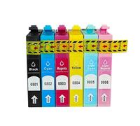 Einkshop Juego de Cartuchos de Tinta compatibles T0801 T0806 para Varias impresoras, Incluidas P50 PX650 PX700 PX800 PX710 PX720 PX810 PX820 R265 R285 R360 RX560 RX585