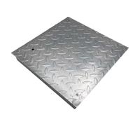 EINSIDE Tapa de arqueta reforzada en acero galvanizado en caliente, 75x75cm