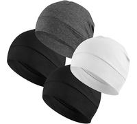 EINSKEY Gorros Unisex de Punto, Pack de 2 Gorros Beanie de Algodón para Correr Ciclismo Gorro para Dormir Quimioterapia Forro para Casco Duro, Talla única