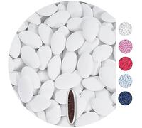 EinsSein 0,5kg Peladillas de Chocolate boda bautizo blanco candy bar surtido choco corazones almendras caramelos bombones confeti - detalles boda para invitados regalos bautizo botes colores san