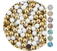 EinsSein 1kg Bolas de Chocolate boda bautizo Mezcla blanco-oro candy bar surtido choco corazones almendras caramelos bombones confeti - detalles boda para invitados regalos bautizo botes colores san