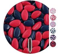 EinsSein 1kg Peladillas de Chocolate boda bautizo Mezcla rosa-azul oscuro candy bar surtido choco corazones almendras caramelos bombones confeti - detalles boda para invitados regalos bautizo botes