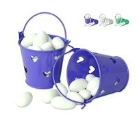 EinsSein 1x Caja de Regalo boda Cubo del amor pequeño púrpura cajas bonitas para cajitas regalos bombones carton bolsitas papel chuches bodas bautizo pequeñas pequeña recordatorios comunion navidad