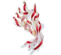 EinsSein 20x Varitas con Cinta de Seda Roja Romántica | Wedding Wands de Madera para Ceremonia de Boda Decoración Niñas Hada Hechizo de Amor Manualidades Fiesta y Eventos