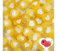 EinsSein Caramelos Corazón Boda Amarillo Dorado Blanco 500g | Dulces Decorativos para Mesa Bautizo Cumpleaños Comunión | Candy Bar Sweets Wedding Party
