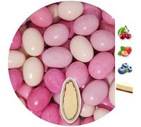 EinsSein Peladillas de Almendra Chocolate Mix Varios Gustos rosa brillante 1kg | 160 pieza Confeti Dulce para Fiestas | Grageas para Boda Bautizo y Comunión | Cumpleaños y Eventos