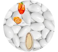 EinsSein Peladillas de Almendra Chocolate Spritz blanco brillante 500g | 80 pieza Confeti Dulce para Fiestas | Grageas para Boda Bautizo y Comunión | Cumpleaños y Eventos