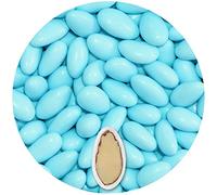 EinsSein Peladillas de Almendra Colorato azul celeste brillante 500g | 120 pieza Confeti Dulce para Fiestas | Grageas para Boda Bautizo y Comunión | Cumpleaños y Eventos